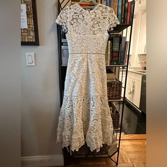 NWT White lace Joie Celedonia dress, size 0. Never worn. Bridal! - Picture 4 of 8